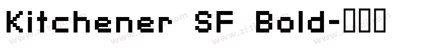 Kitchener SF Bold字体转换
